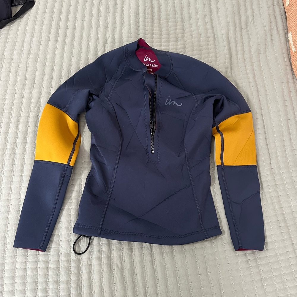Imperial Motion Navy and Yellow Wetsuit Jacket